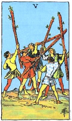 The Five of Wands