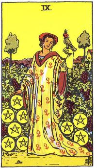 The Nine of Pentacles